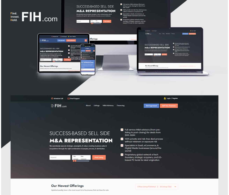 FIH.com provides confidential success-based sell-sid